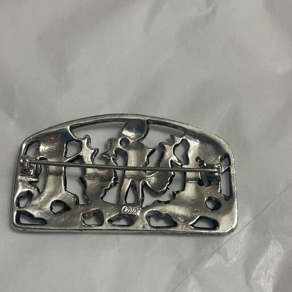 Coro Cherub Angel Pin Brooch Signed - Picture 4 of 4